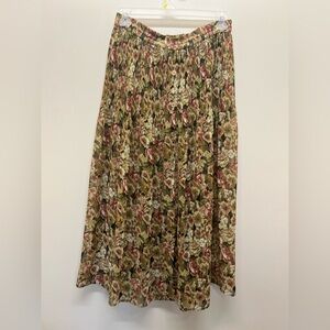 Vintage Express Multicolor Floral Maxi Skirt